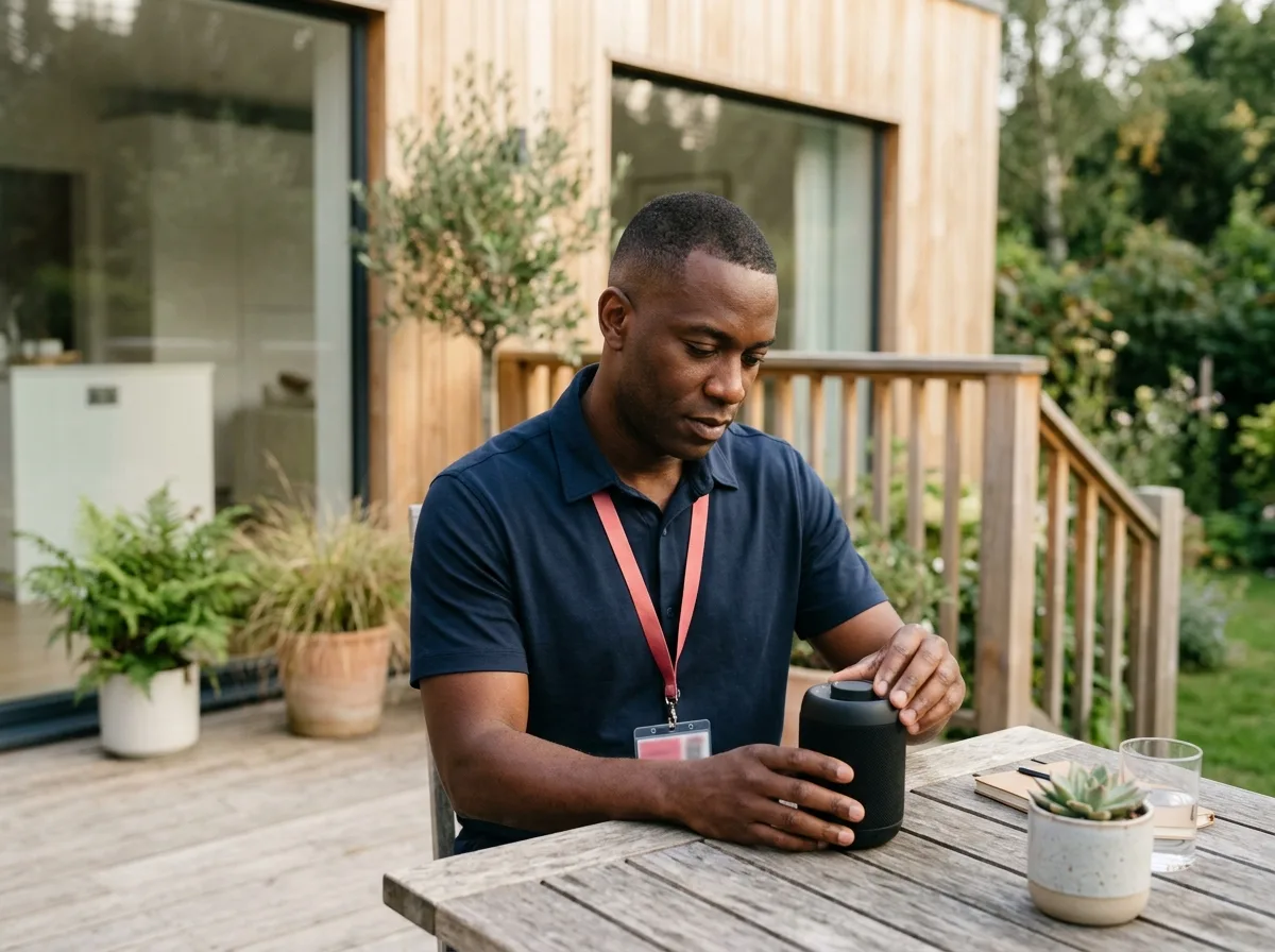 TechBuddy-tekniker installerar JBL