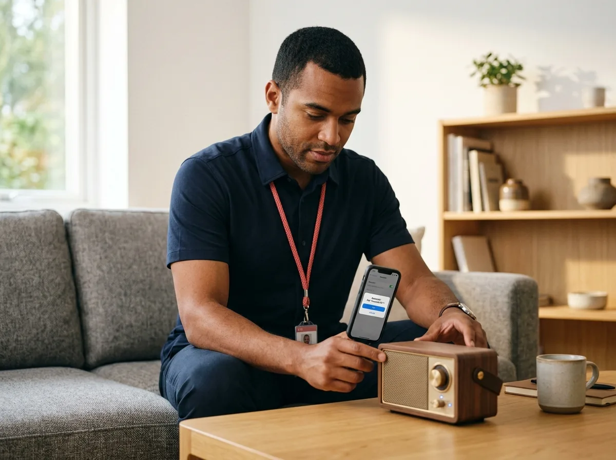 TechBuddy-tekniker installerar Marshall
