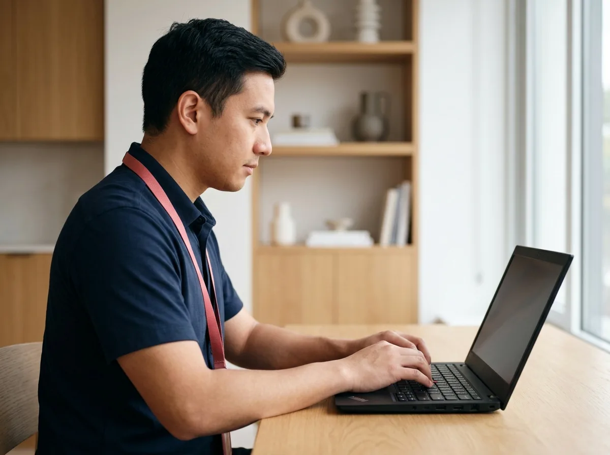 TechBuddy-tekniker installerar Lenovo