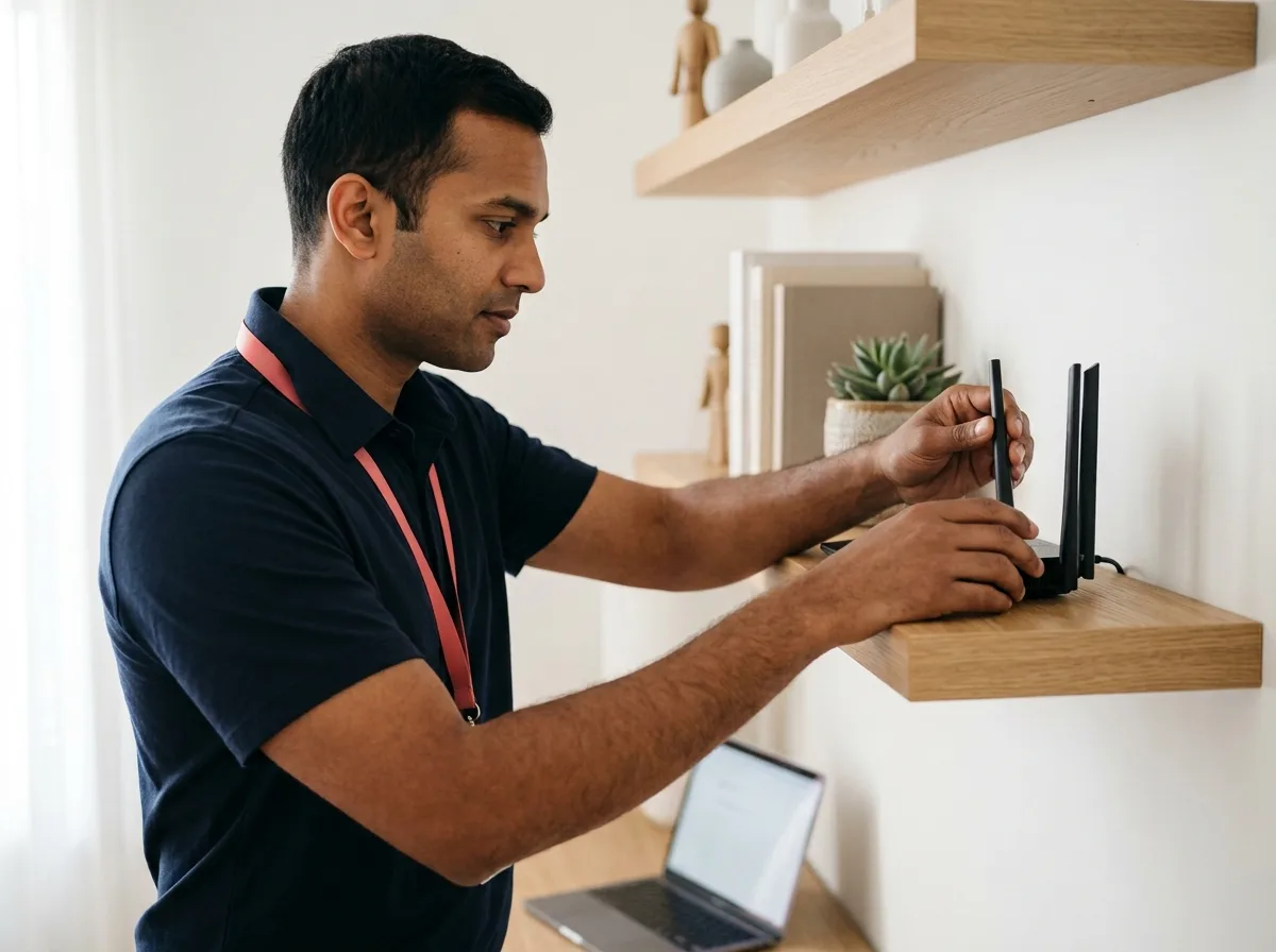TechBuddy-tekniker installerar TP-Link