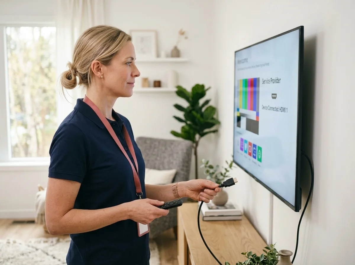TechBuddy-tekniker hjälper till med tv, ljud & bild